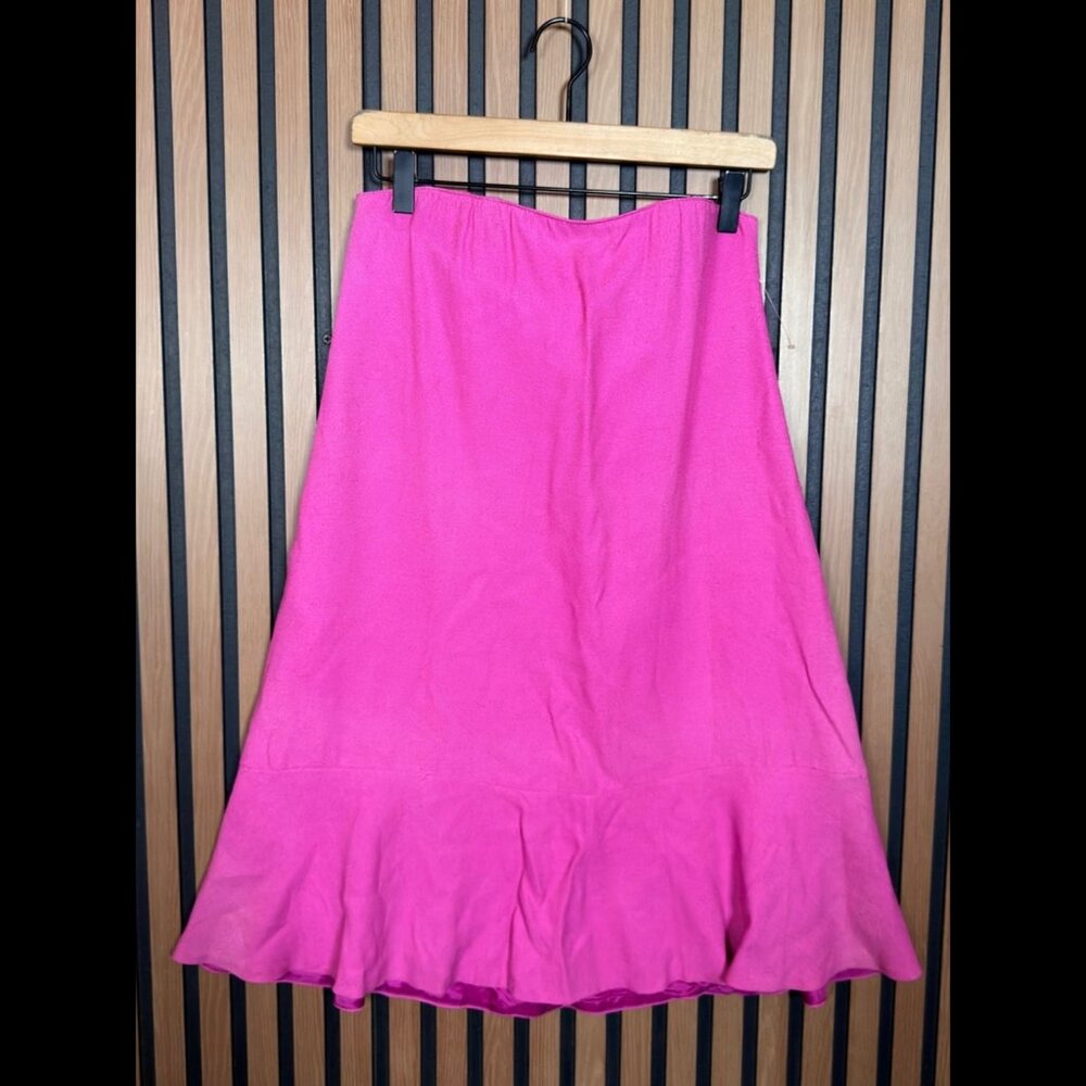 New Dondup Skirt EU 40 Womens Hot Pink Skater Midi Abito